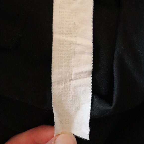 Fabletics Women's Sz XS Black Powerhold Mesh Pocket Stretch Activewear Leggings - Picture 15 of 15